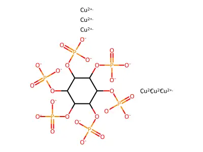Phytic acid, hexacopper (II) salt structure