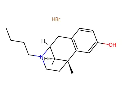 alpha-2(N)-Butyl-5,9-dimethyl-2'-hydroxy-6,7-benzomorphan hydrobromide structure