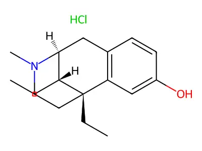 beta-2'-Hydroxy-5,9-diethyl-2(N)-methyl-6,7-benzomorphan hydrochloride structure