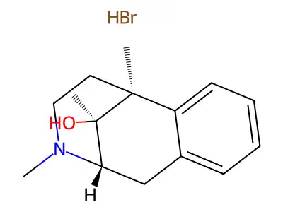 alpha-5,9-Dimethyl-9-hydroxy-2(N)-methyl-6,7-benzomorphan hydrobromide structure