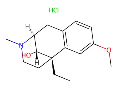alpha-9-Hydroxy-5-ethyl-2'-methoxy-2(N)-methyl-6,7-benzomorphan hydrochloride structure