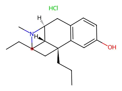 2,6-Methano-3-benzazocin-8-ol, 1,2,3,4,5,6-hexahydro-6,11-beta-dipropyl-3-methyl-, hydrochloride structure