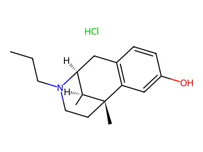 2,6-Methano-3-benzazocin-8-ol, 1,2,3,4,5,6-hexahydro-6,11-alpha-dimethyl-3-propyl-, hydrochloride structure