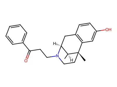 alpha-2'-Hydroxy-5,9-dimethyl-2(N)-(2-(benzoyl)ethyl)-6,7-benzomorphan structure