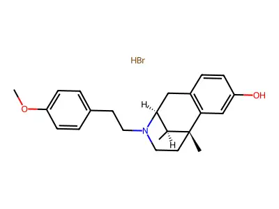 alpha-5,9-Dimethyl-2'-hydroxy-2(N)-(p-methoxyphenethyl)-6,7-benzomorphan hydrobromide structure