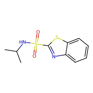 N-异丙基-1,3-苯并噻唑-2-磺酰胺 structure