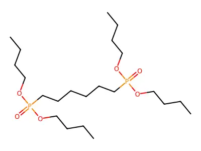 Phosphonic acid, hexamethylenedi-, tetrabutyl ester structure
