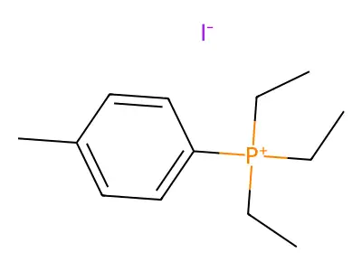 Triethyl(4-methylphenyl)phosphanium iodide structure