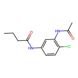 N-(3-乙酰氨基-4-氯苯基)丁酰胺 structure