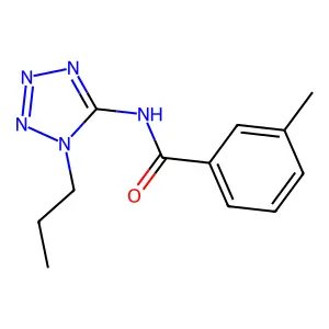 3-methyl-N-(1-propyltetrazol-5-yl)benzamide structure