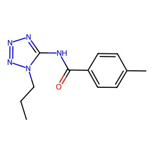 4-Methyl-N-(1-propyl-1H-tetrazol-5-yl)benzamide structure