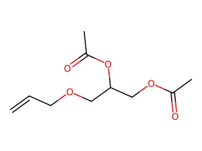 1,2-Propanediol, 3-allyloxy-1,2-diacetyl- structure