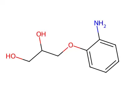 3-(2-Aminophenoxy)propane-1,2-diol structure