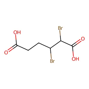 2,3-二溴己二酸 structure