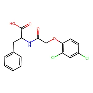 Alanine, N-(2,4-dichloro-phenoxyacetyl)-3-phenyl-, DL- structure