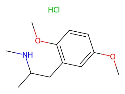 1-(2,5-Dimethoxyphenyl)-N-methylpropan-2-amine--hydrogen chloride (1/1) structure