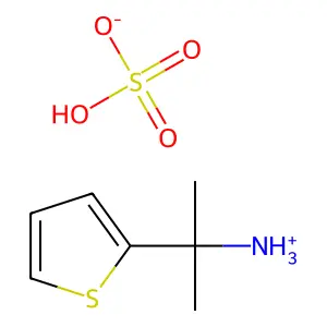 2-噻吩基异丙胺硫酸盐 structure