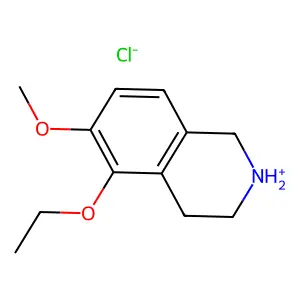 5-Ethoxy-6-methoxy-1,2,3,4-tetrahydroisoquinoline--hydrogen chloride (1/1) structure