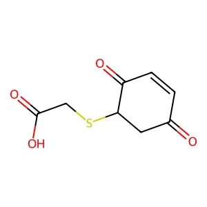 ((2,5-二氧代-3-环己烯-1-基)硫代)乙酸 structure