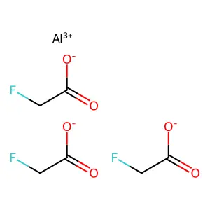 氟乙酸铝 structure