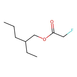 氟乙酸2-乙基戊酯 structure