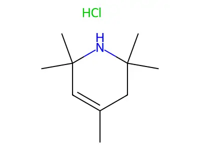 Pyridine, 1,2,3,6-tetrahydro-2,2,4,6,6-pentamethyl-, hydrochloride structure