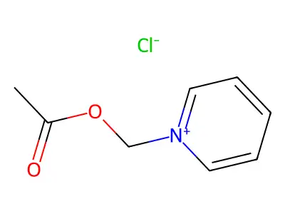 Pyridinium, 1-(acetoxymethyl)-, chloride structure