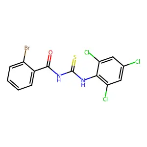 2-bromo-N-[(2,4,6-trichlorophenyl)carbamothioyl]benzamide structure