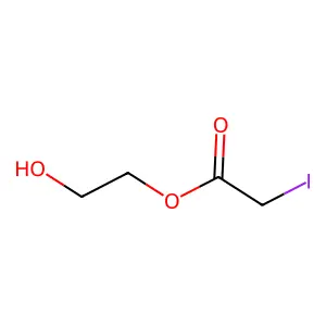 碘乙酸2-羟乙酯 structure