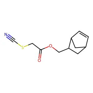 Thiocyanatoacetate bicyclo(2.2.1)hept-5-en-2-ylmethyl ester structure