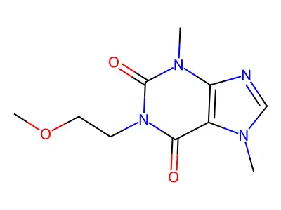 Theobromine, 1-(2'-methoxyethyl)- structure