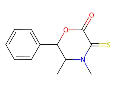 3-Thiomorpholinone, 4,5-dimethyl-6-phenyl- structure