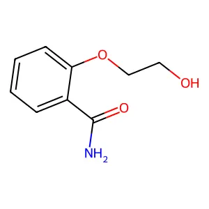 邻-(β-羟乙氧基)苯甲酰胺 structure