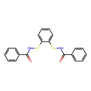 N,N'-(1,2-亚苯基双硫)双苯甲酰胺 structure