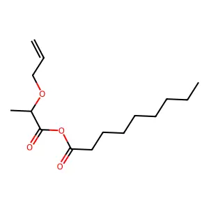 壬酸烯丙基乳酸酯 structure