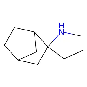 2-乙基-N-甲基-2-降冰片胺 structure