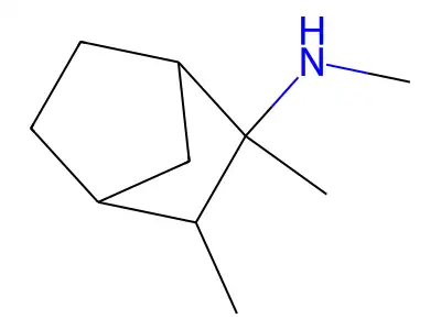 2-Norbornanamine, N,2,3-trimethyl- structure