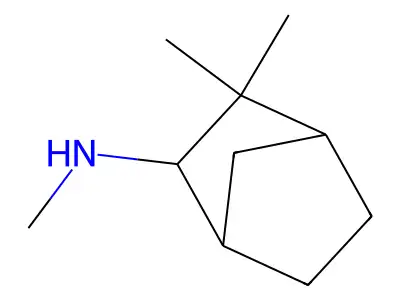 2-Norbornanamine, N,3,3-trimethyl- structure