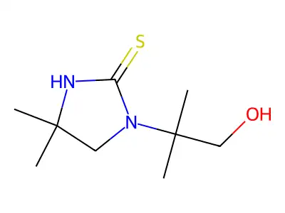 2-Imidazolidinethione, 1-(1,1-dimethyl-2-hydroxyethyl)-4,4-dimethyl- structure
