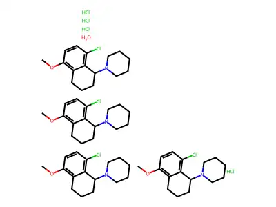 C16H22ClNO.ClH.1/4H2O structure