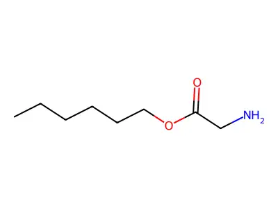 Hexyl 2-aminoacetate structure