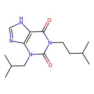 1-Isoamyl-3-isobutylxanthine structure
