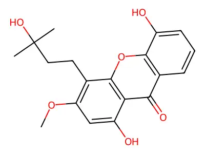 Nigrolineaxanthone A structure
