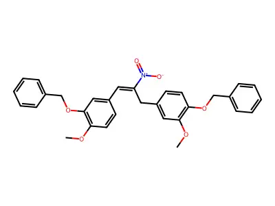 2-methoxy-4-[(E)-3-(4-methoxy-3-phenylmethoxyphenyl)-2-nitro structure