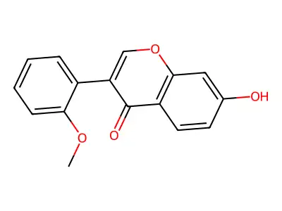 7-hydroxy-3-(2-methoxyphenyl)-4H-chromen-4-one structure