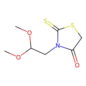 3-(2,2-Dimethoxyethyl)-2-sulfanylidene-1,3-thiazolidin-4-one structure