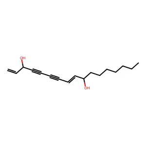 1,8-十七碳二烯-4,6-二炔-3,10-二醇 structure