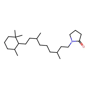 1-[3,7-Dimethyl-9-(2,2,6-trimethylcyclohexyl)nonyl]-2-pyrrolidinone structure