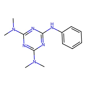 N,N,N',N'-Tetramethyl-N''-phenyl-[1,3,5]triazine-2,4,6-triamine structure