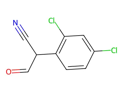 Benzeneacetonitrile, 2,4-dichloro-alpha-formyl- structure